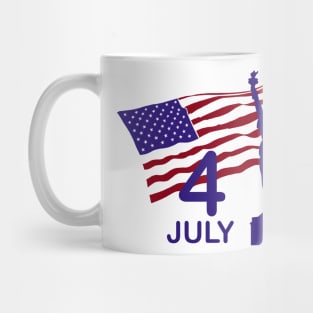 July 4th and statue of Liberty Mug